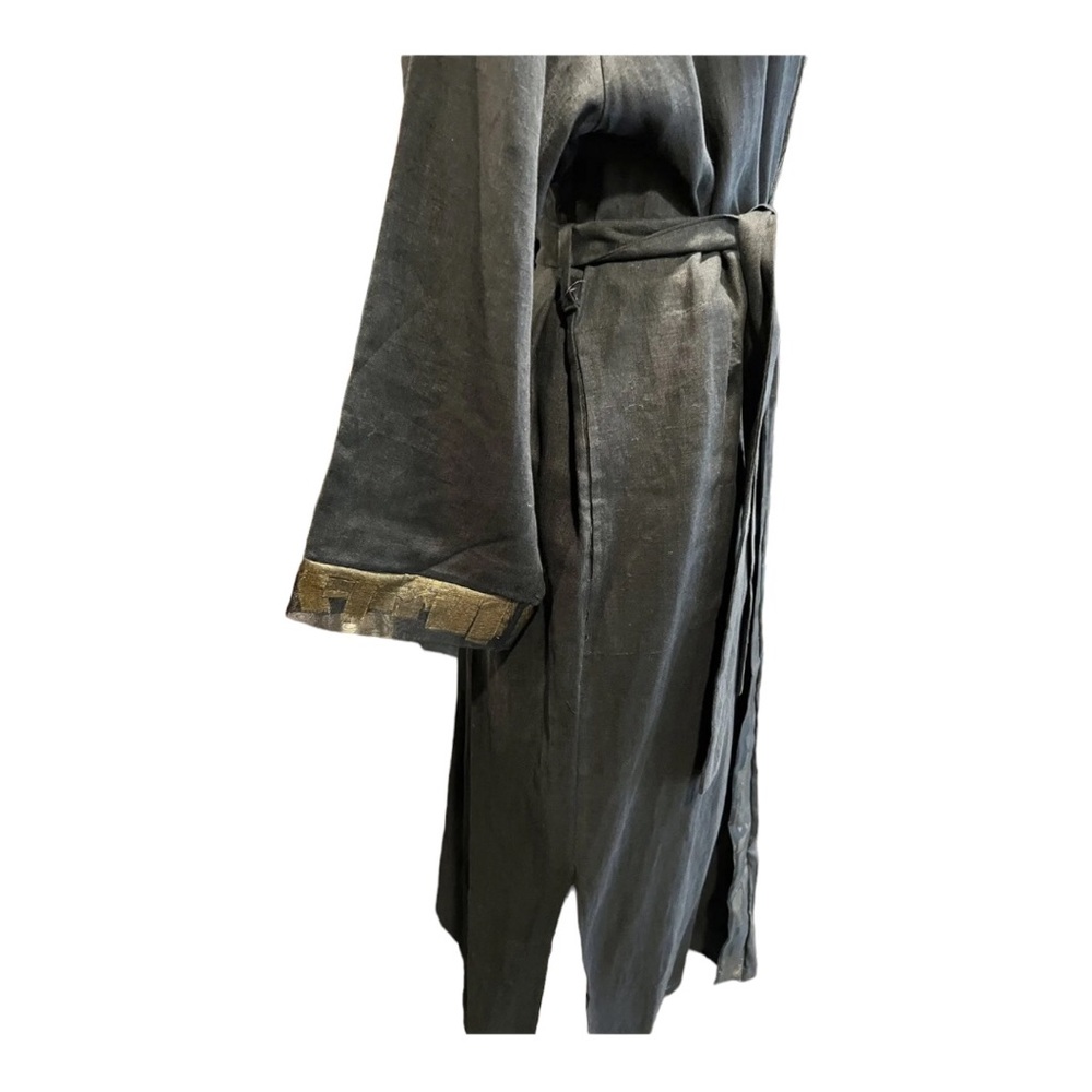 Linen Maxi Robe Sz M - Picture 4 of 9
